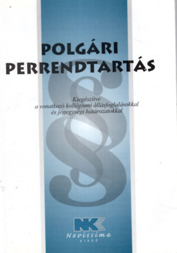 Dr. Szilner Gyrgy - Polgri Perrendtarts  2014. janur 1.