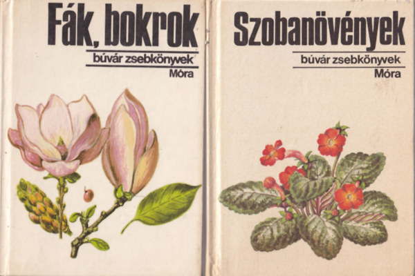 Sulyok-Varga, K�sa-F. Gyurk�, D. Nagy-Csapody, Csapody-Hor�nszky Debreczy Zsolt-B�r� - 5 db B�v�r zsebk�nyv: F�k, bokrok, Szoban�v�nyek, Havasi vir�gok, Vadvir�gok 1-2.