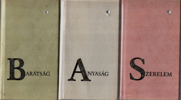 3 db brilliáns könyvek (Anyaság, szerelem, Barátság)