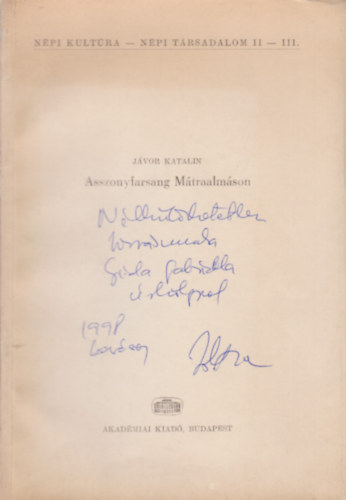 Jvor Katalin - Asszonyfarsang Mtraalmson