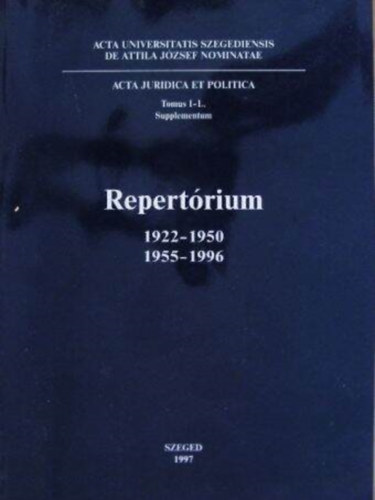 Repertórium 1922-1950, 1955-1996