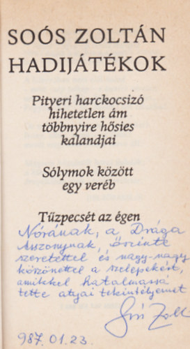 Sos Zoltn - Hadijtkok (Dediklt!)