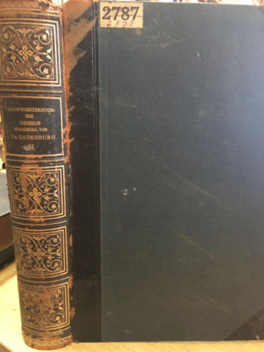 Prof Dr. A. Ladenburg - Handw�rterbuch der Chemie VI.