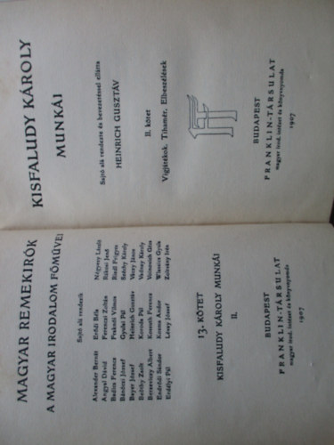 Kisfaludy Sndor - Kisfaludy Sndor minden munki I-II. (Magyar Remekrk 10-11.)