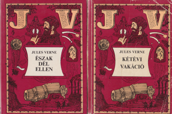 Jules Verne - 4 db Jules Verne regny : Ktvi vakci + szak Dl ellen + Dl csillaga + Hector Servadac