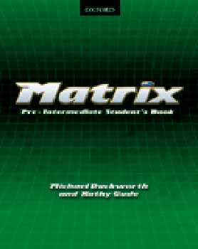 Kathy Gude; Michael Duckworth - Matrix Pre-Intermediate SB  OX-4369668