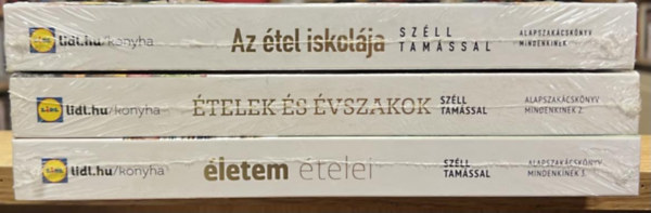 Szll Tams - 3 db Lidl knyv: Alapszakcsknyv mindenkinek 1-3.: Az tel iskolja, telek s vszakok, letem telei
