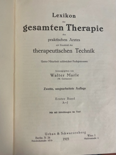 Walter Merle - Lexikon der gesamten Therapie I-III