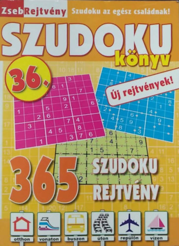 Szudoku könyv 36. - 365 szudoku rejtvény