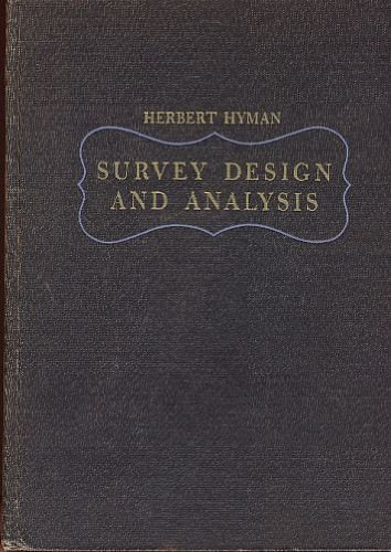 Herbert Hyman - Survey Design and Analysis