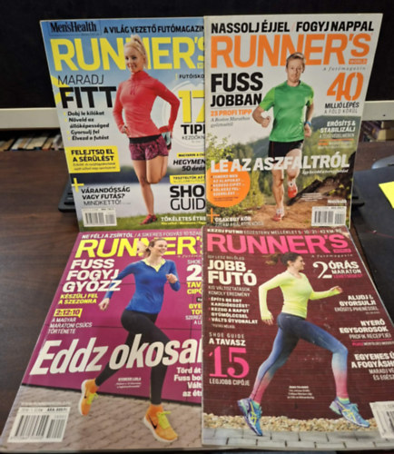 Óhidi Zsuzsanna (szerk.) - 4 db Runner's World (A futómagazin) - 2016/1. szám, 2015/1. szám, 2015/2. szám, 2014/2. szám (szórványszámok)