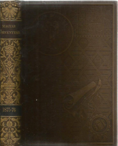 Franklin-Társulat - 1875-1876. évi törvényczikkek (magyar törvénytár)