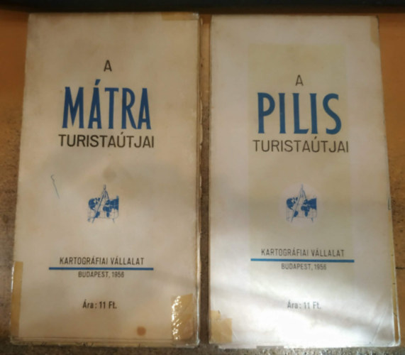 Kartogr�fiai V�llalat - 2 db A m�tra turista�tjai + A Pilis turista�tjai