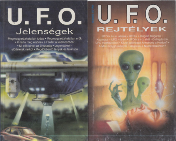 2 db. ufológia: U.F.O. jelenségek + U.F.O. rejtélyek