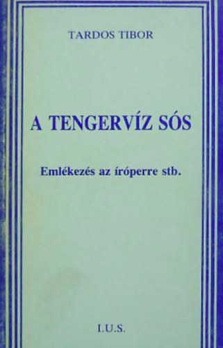 Tardos Tibor - A tengerv�z s�s