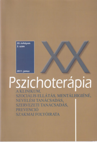 Pszichoter�pia 20. �vfolyam 3.sz�m 2011. j�nius