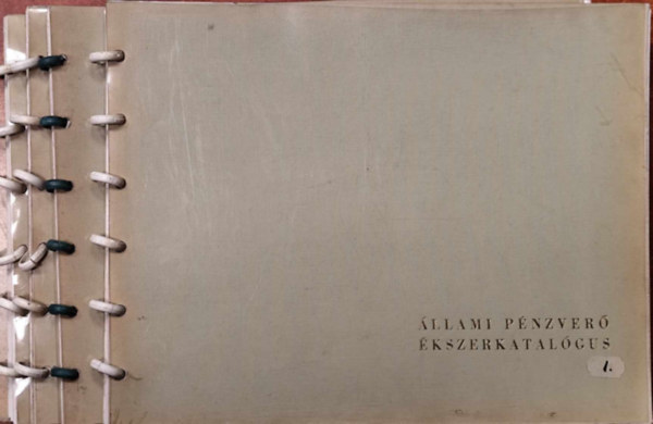 Állami pénzverő ékszerkatalógus 1., 3., 5., 6.