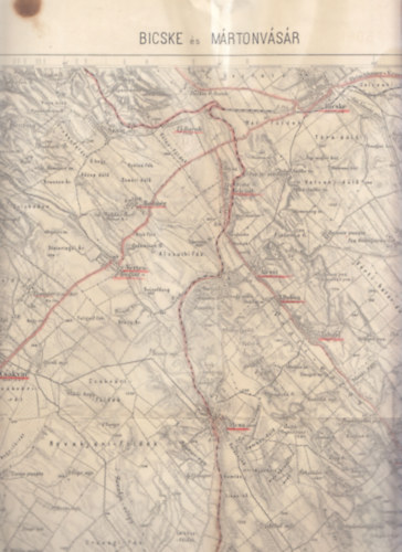 Bicske és Martonvásár térképe (1:75 000)