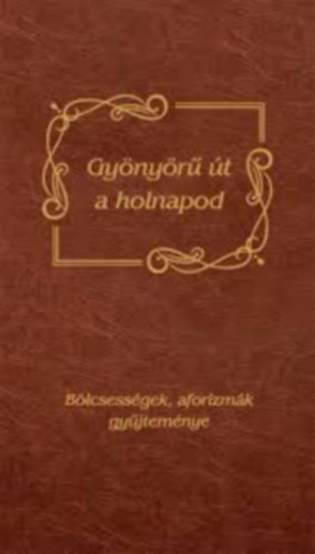 Máté Pálné - Gyönyörű út a holnapod - Bölcsességek, aforizmák gyűjteménye