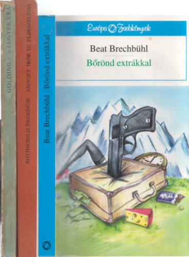 3 db könyv az Európa Zsebkönyvek sorozatból: Bőrönd extrákkal + Szovjet írók új elbeszélései + A legyek ura