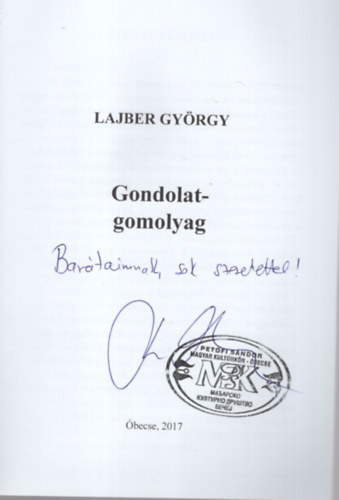 Lajber Gyrgy - Gondolat-gomolyag  - Dediklt