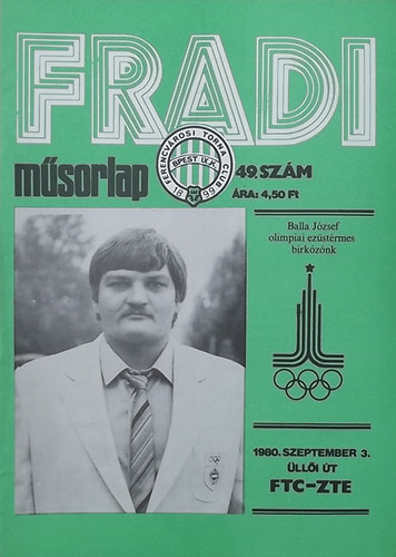 Nagy Bla  (szerk.) - Fradi msorlap 49. szm
