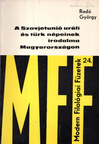 Rad� Gy�rgy - A Szovjetuni� ur�li �s t�rk n�peinek irodalma Magyarorsz�gon