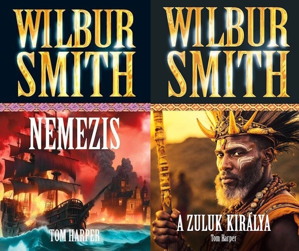 Tom Harper Wilbur Smith - 2 db Wilbur Smith regény a Courtney sorozatból: Nemezis + A Zuluk királya (a Courtney sorozat 8. és 9. része)