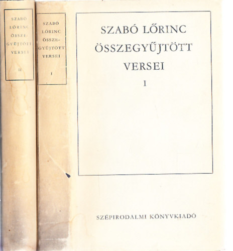 Szab Lrinc - Szab Lrinc sszegyjttt versei I-II.