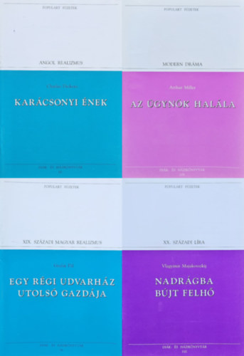 Arthur Miller, Vlagyimir Majakovszkij, Gyulai P�l Charles Dickens - 4 db Populart f�zet k�telez�k: Kar�csonyi �nek + Az �gyn�k hal�la + Nadr�gba b�jt felh� + Egy r�gi udvarh�z utols� gazd�ja