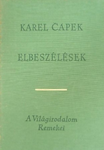 Karel Capek - Elbesz�l�sek