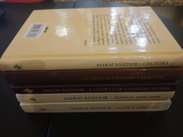 Mrai Sndor - A gyertyk csonkig gnek + Mgia + Csutora + Napl 1984-1989 + Napl (1958-1967) 5db