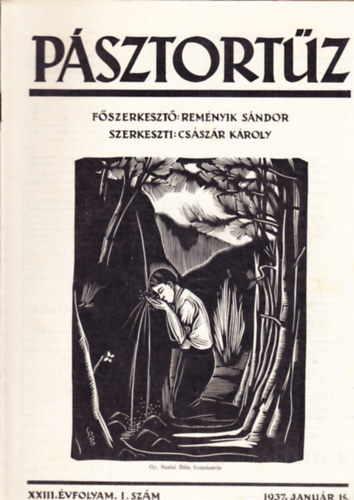 Reményik Sándor (főszerk.) - Pásztortűz XXIII. évf. 1. szám (1937. január 15.)