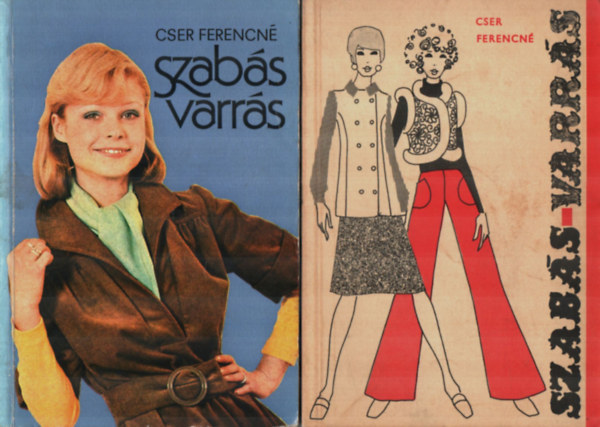 Cser Ferencn� - 2 db Szab�s varr�s egy�tt.