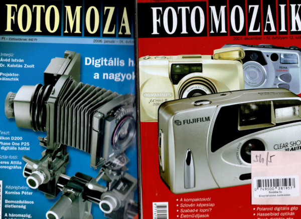 Sulyok Lszl - Foto Mozaik 2001 vf. 12. szm, 2006 vf.  1., 2., 5. szmok, 2007 vf. 3. szm  ( 5 db )