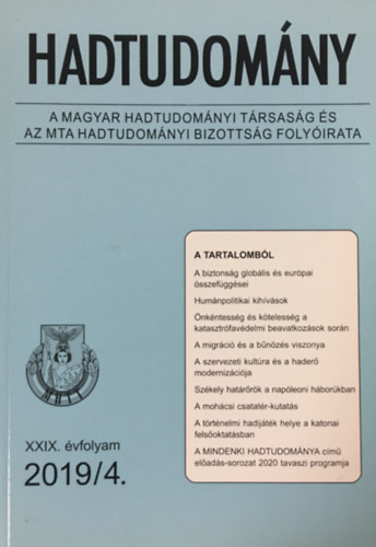 Hadtudomány 2019/4. szám XXIX. évf.