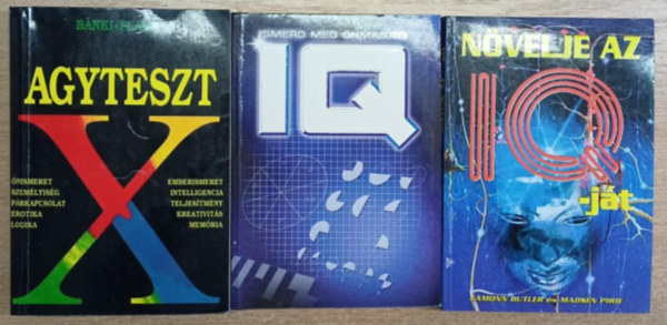 Flamm Zsuzsa dr. Bnki M. Csaba - 3 db IQ knyv: Agyteszt - IQ tesztek - Nvelje az IQ-jt