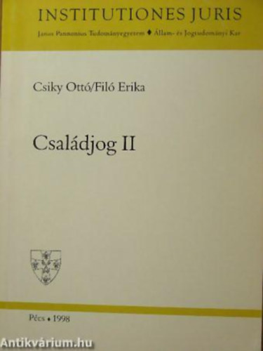 Csiky Ott - Csaldjog I.-II.