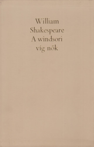 William Shakespeare - A windsori vg nk