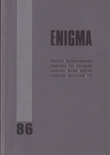 Enigma (Mvszetelmleti folyirat) 86. - Wilde s a bcsi iskola 4.