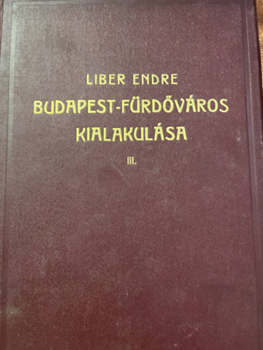 Liber Endre - Budapest fürdőváros kialakulása