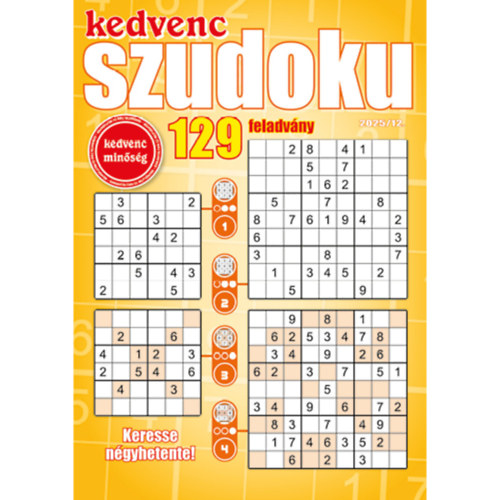Kedvenc Szudoku 2025/12