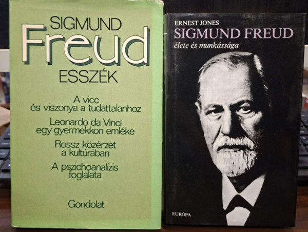 Ernest Jones Sigmund Freud - Sigmund Freud Esszék, Sigmund Freud élete és munkássága (2db mű)