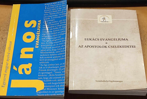 Hr Szabolcs Borvet Bla  (szerk.) - Jnos evangliuma (Egyszer magyar nyelv vltozat) + Lukcs evangliuma - Az apostolok cselekedetei (2 ktet)