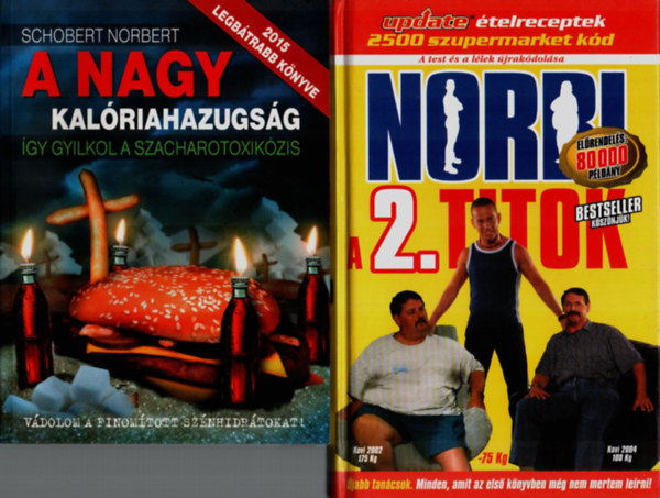 Schobert Norbert - 2 db Schobert Norbi knyv egytt: A nagy kalriahazugsg, Norbi a 2. titok.