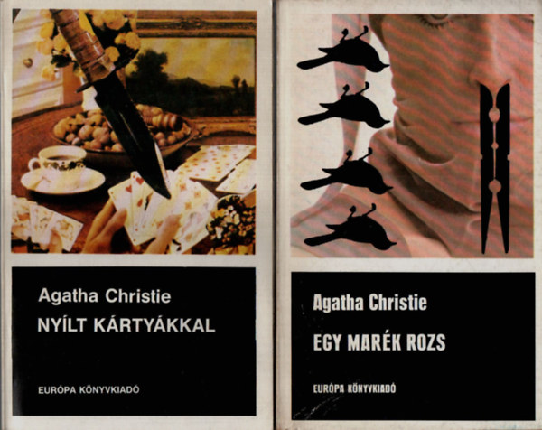 Agatha Christie - 2 db Agatha Christie egy�tt: Ny�lt k�rty�kkal, Egy mar�k rozs.