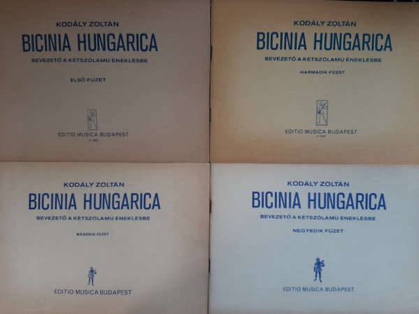 Kodály Zoltán - Bicinia Hungarica - Bevezető a kétszólamú éneklésbe I-IV.
