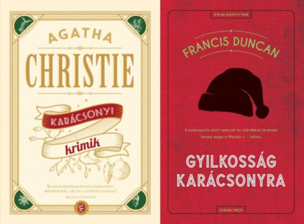 Francis Duncan Agatha Christie - 2 krimi:  Karcsonyi krimik + Gyilkossg karcsonyra