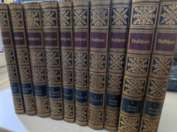 Wiliam Shakespeare - Shakespeares Dramatische Werke 1-10. (gótbetűs)