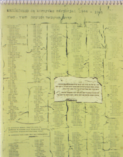 A mezőkövesdi zsidó hitközség áldozatai 1944-1945